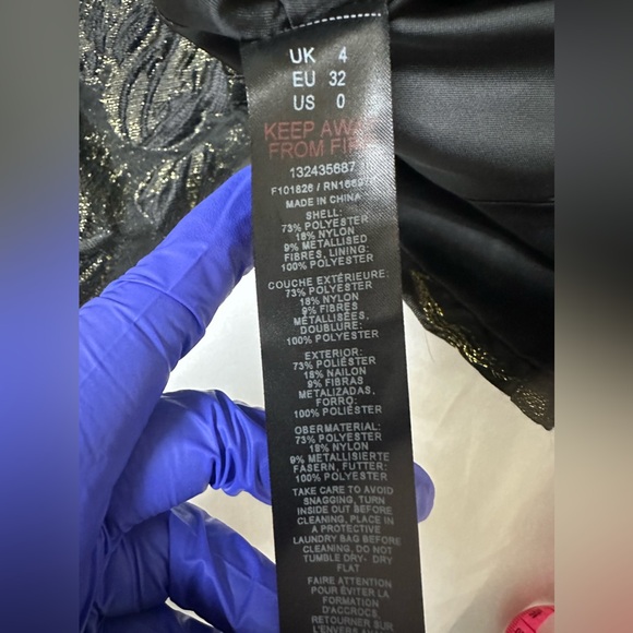 ASOS LUXE Curve jacquard sweetheart embellished top with long sleeves⭐️ - Picture 7 of 9